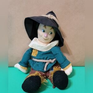Vintage 1998 Wizard of Oz Scarecrow Plush Beanie Doll - Turner Entertainment